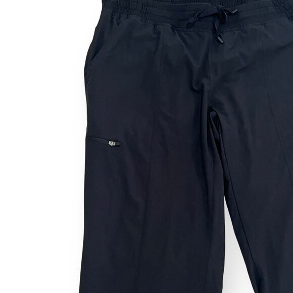 Tasc Performance Womens M Pants Black Drawstring Elastic Waist Zip Pocket Lined - Picture 3 of 7